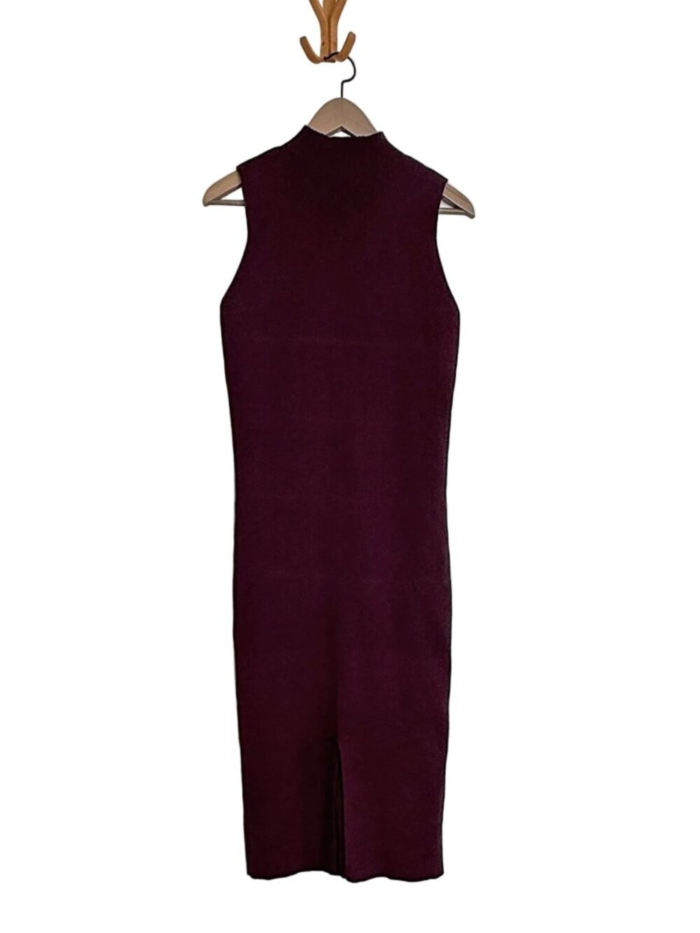 Express Purple Sleeveless Mockneck Knit Midi Dress, Size Large - Picture 5 of 9